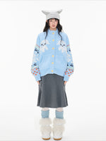Fair Isle Sheep Knit Cardigan