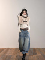 Vintage Wash Straight Jeans