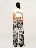 Tie-Dye All-Over Print Casual Cargo Pants