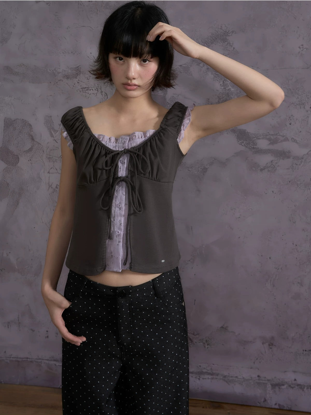 Layered Floral Tank Top