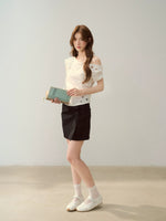 Star Embroidered Shoulder Top