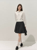 Peter Pan Collar Deer Reversible Shirt