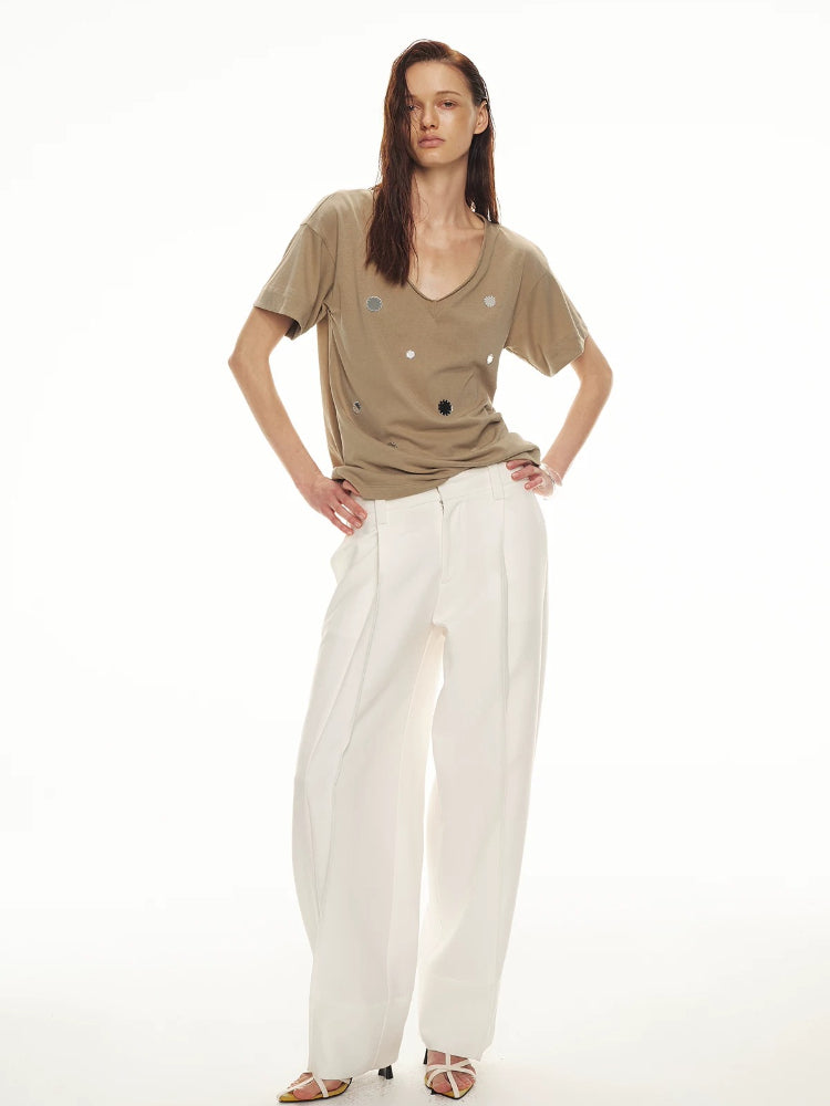 Mirror V-Neck Relaxed Tee