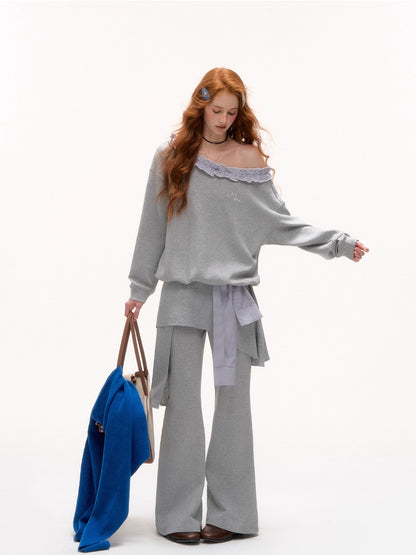 Striped Slouchy Hoodie Set