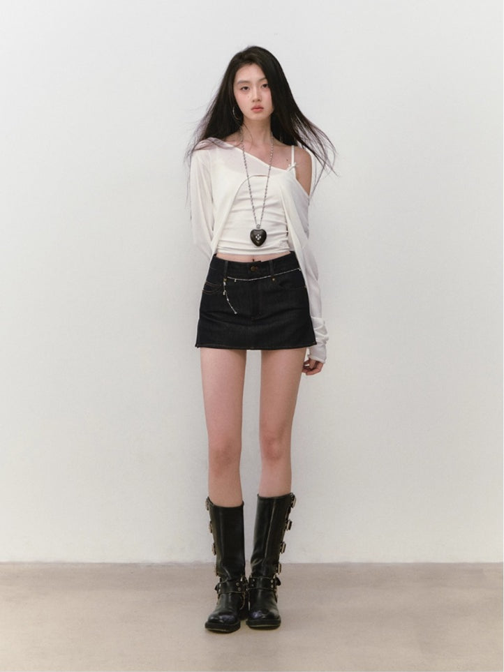 Reversible Water-drill Sun-protection Cover-up