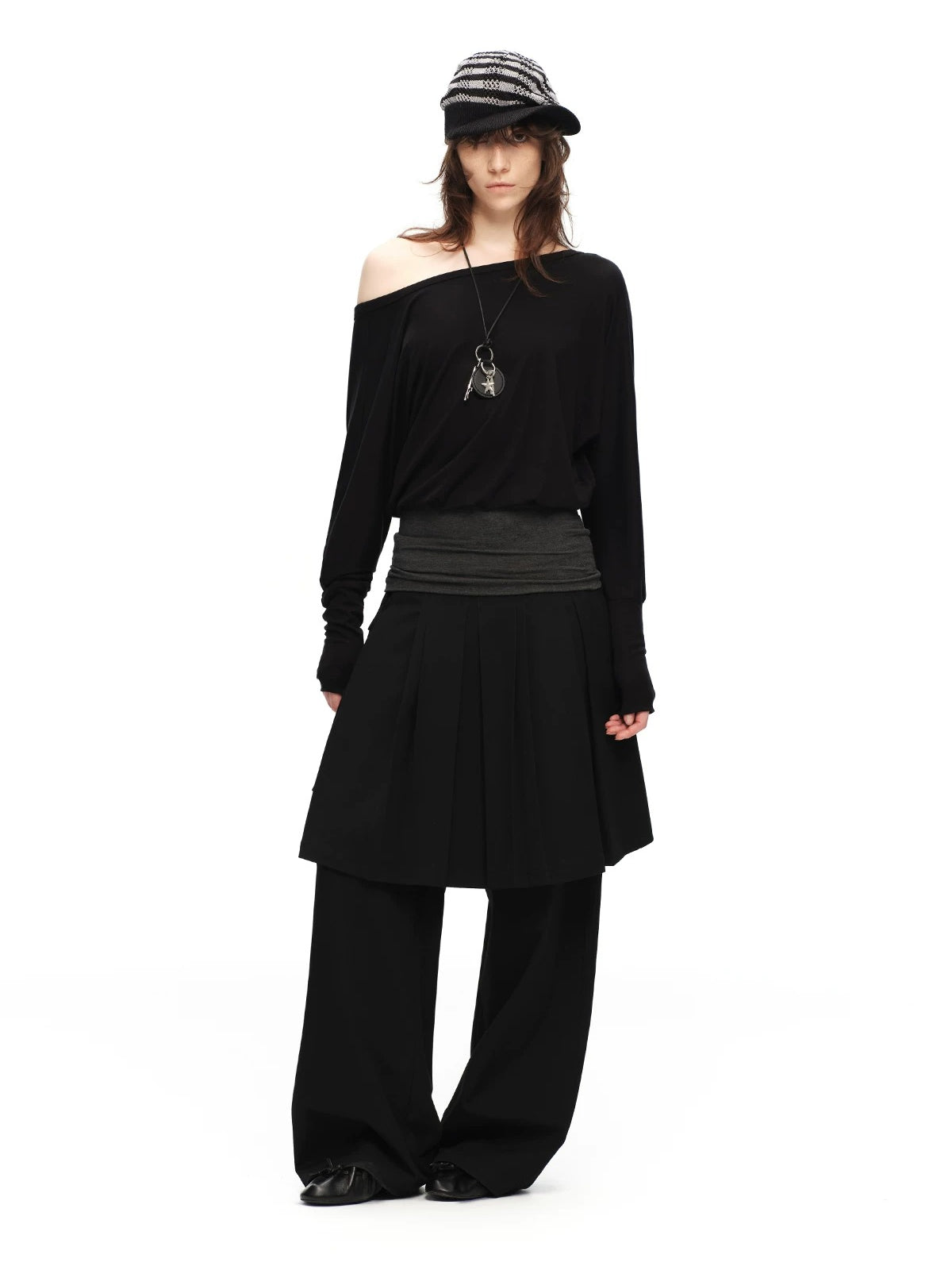 Two-Way V Neck Top