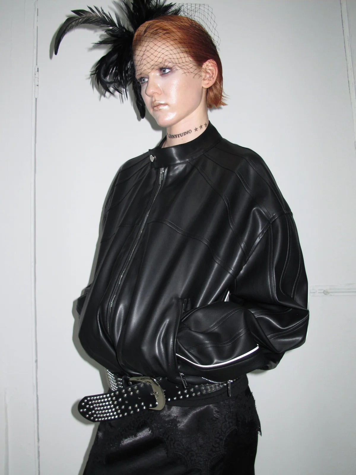 Oversized PU Moto Jacket