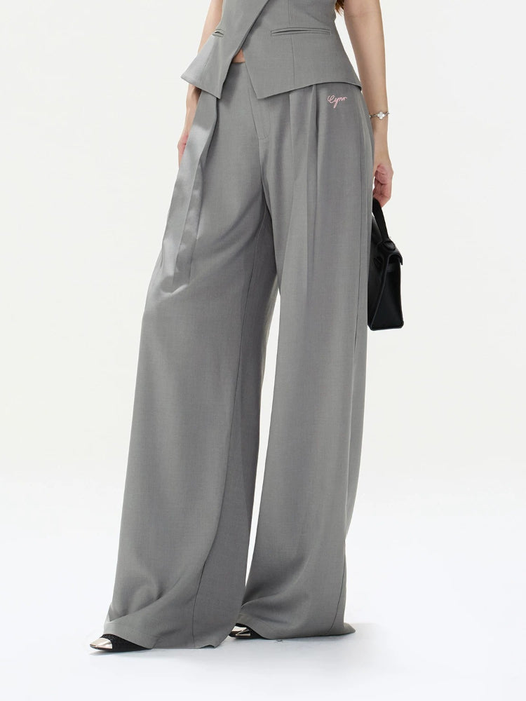 Asymmetrical Strapless Top &amp; Trouser Set
