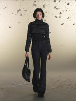 White Duck Down Three-Proof Fabric Down Jacket & Pants Set
