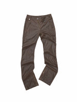Washed Faux Leather Pants