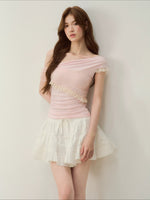 Lace Mesh Shoulder Top