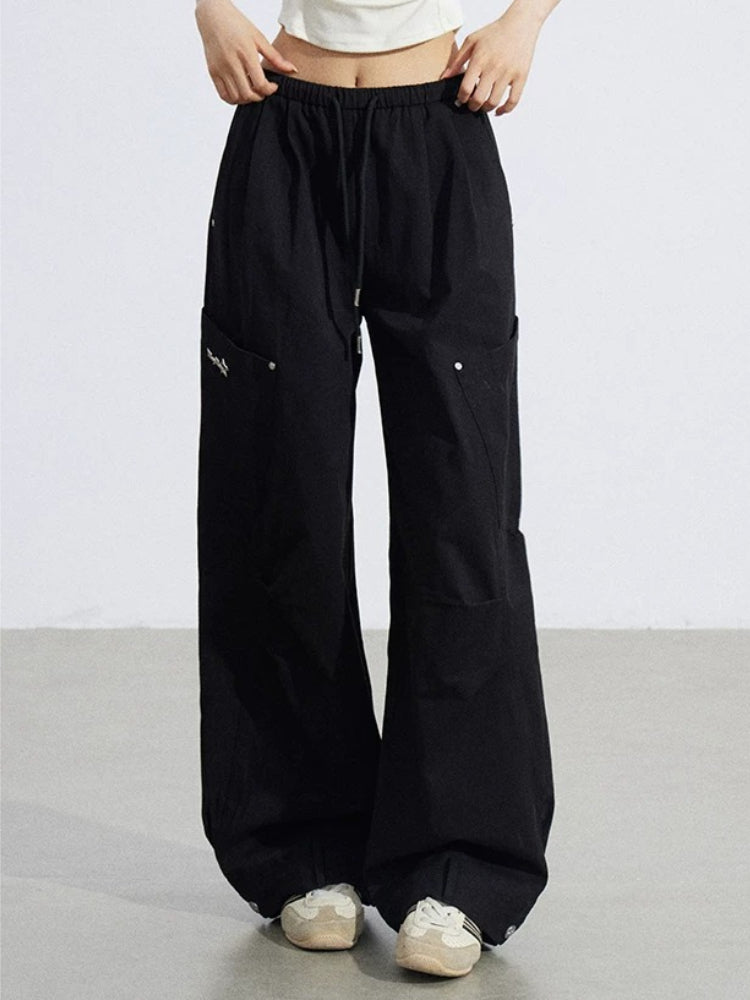 Pleated Utility Pants