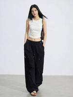 Pleated Utility Pants