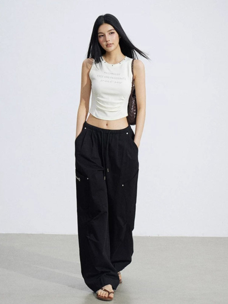 Pleated Utility Pants