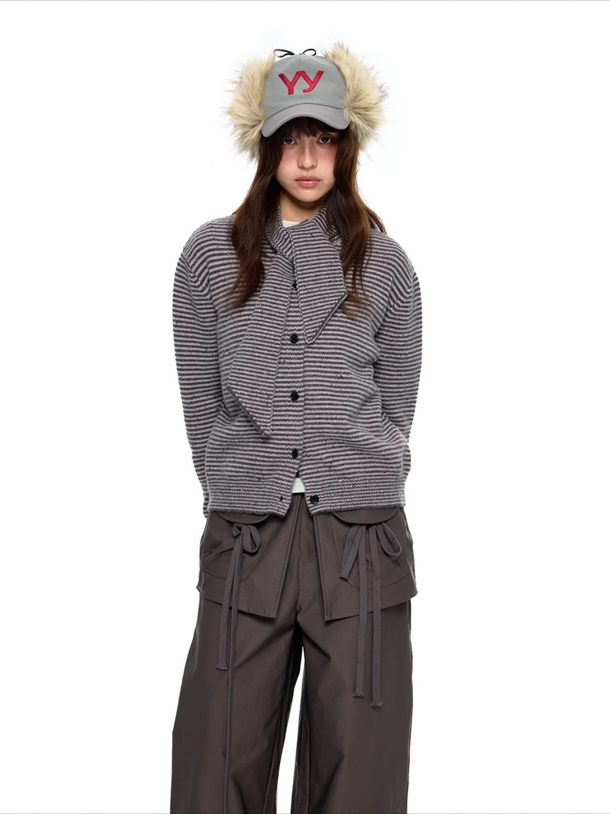 Polar Fleece Knit Cardigan