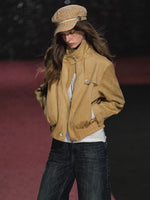 Quilted Suede Jacket