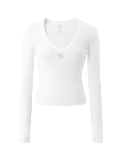 V-Neck Slim Fit Basic T-Shirt