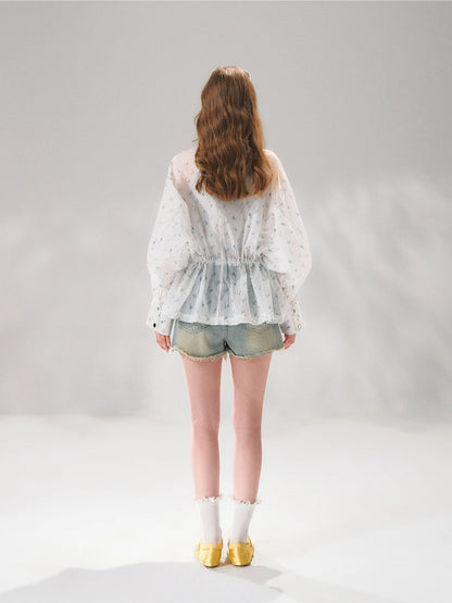 Floral Batwing Cover-up