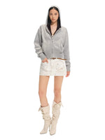 Starry Gradient Crystal Knit Cardigan