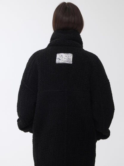 Reversible Shearling Toggle Jacket