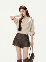 PU Leather Shorts