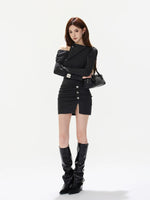 One Shoulder Ruched Dress