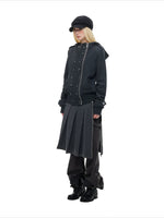 Double-Breasted Utility Cropped Jacket
