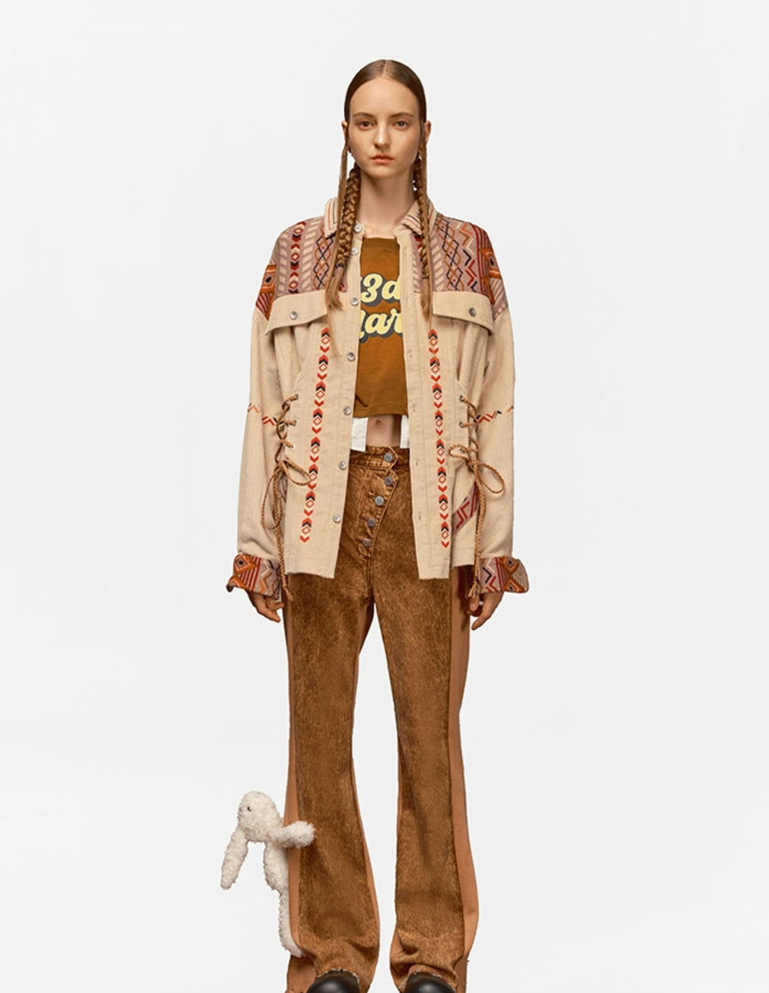 Corduroy Patchwork Shirt