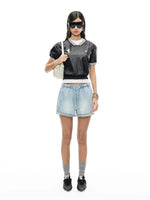 Hanley Drawstring Denim Shorts