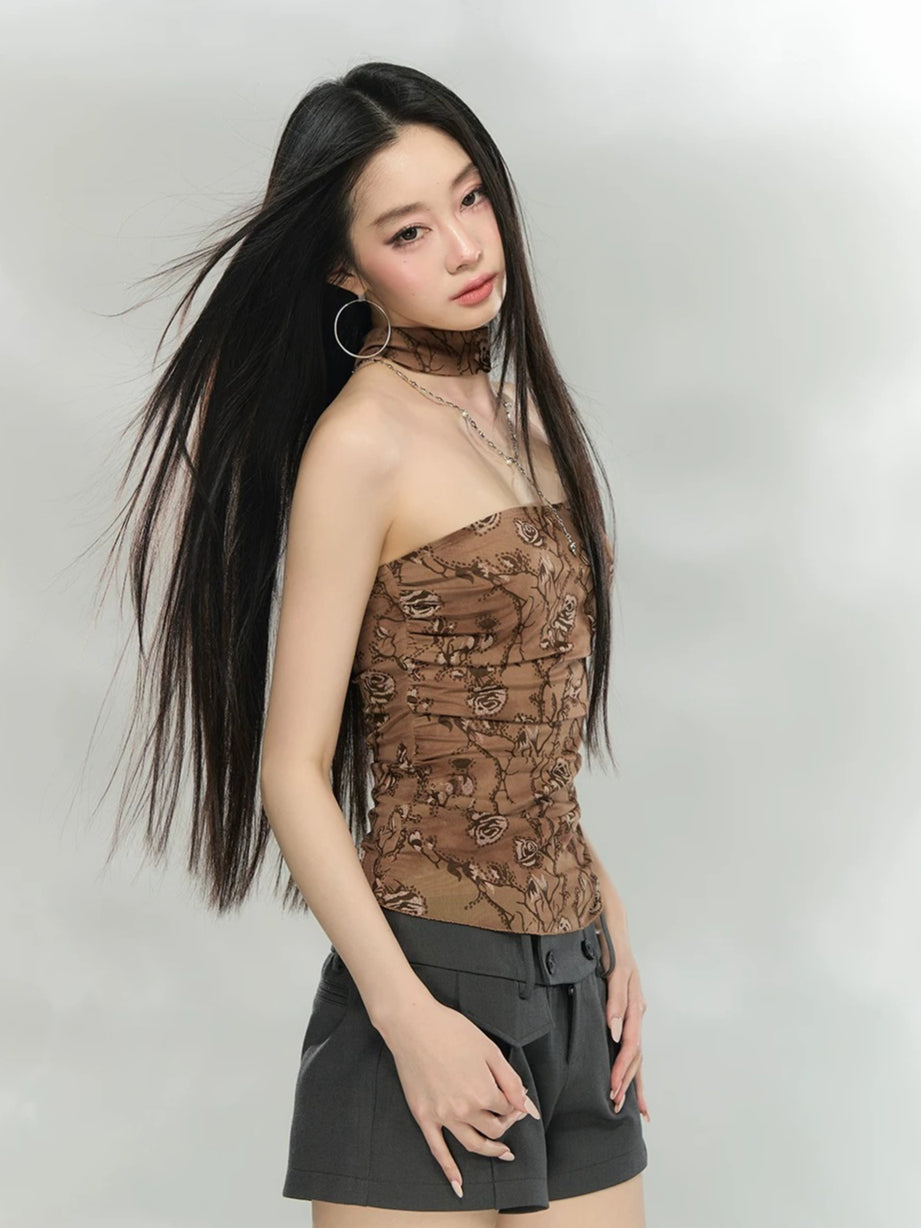 Choker Mesh Tube Top