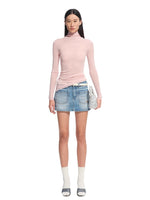 Megan Wool Turtleneck Blouse