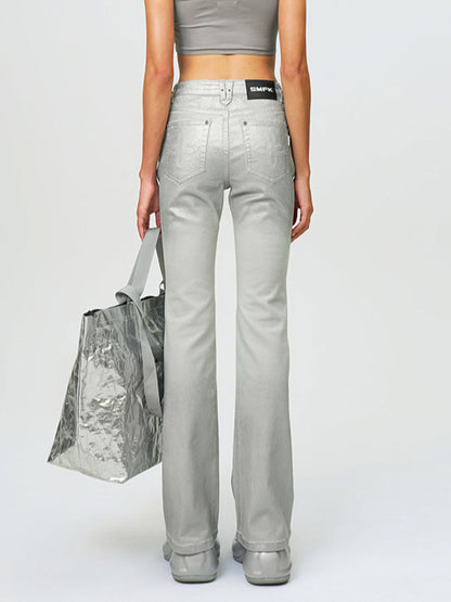 Compass Wild Classic Flared Jeans Silver