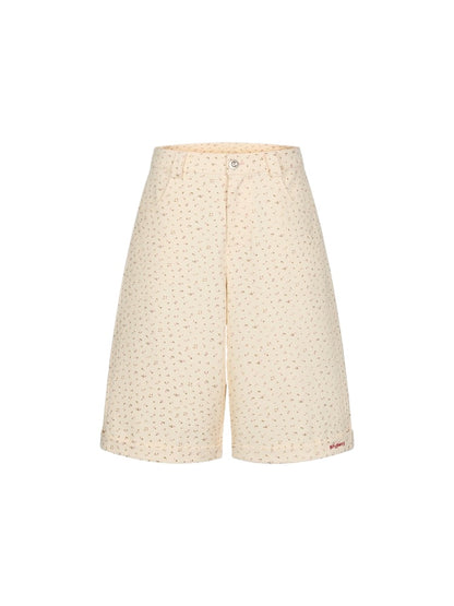Pure Cotton Wide-Legged 5-Point Shorts