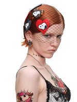 Snoopy Heart Acetate Hair Clip