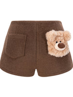 Brown & Gray Cassimere Pocket Shorts