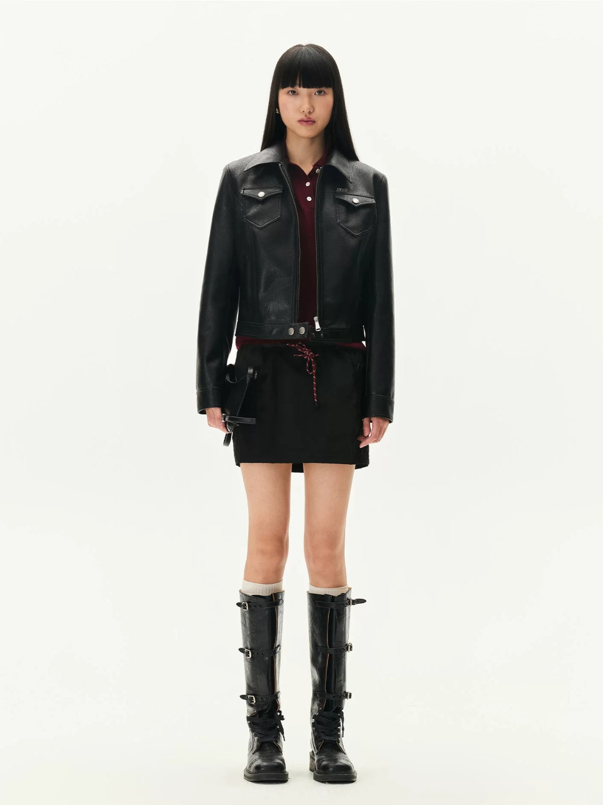 Storm Rider Textured Leather Jacket