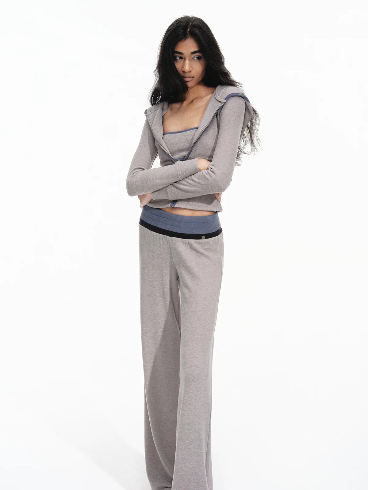 Contrast Hooded Lounge Set