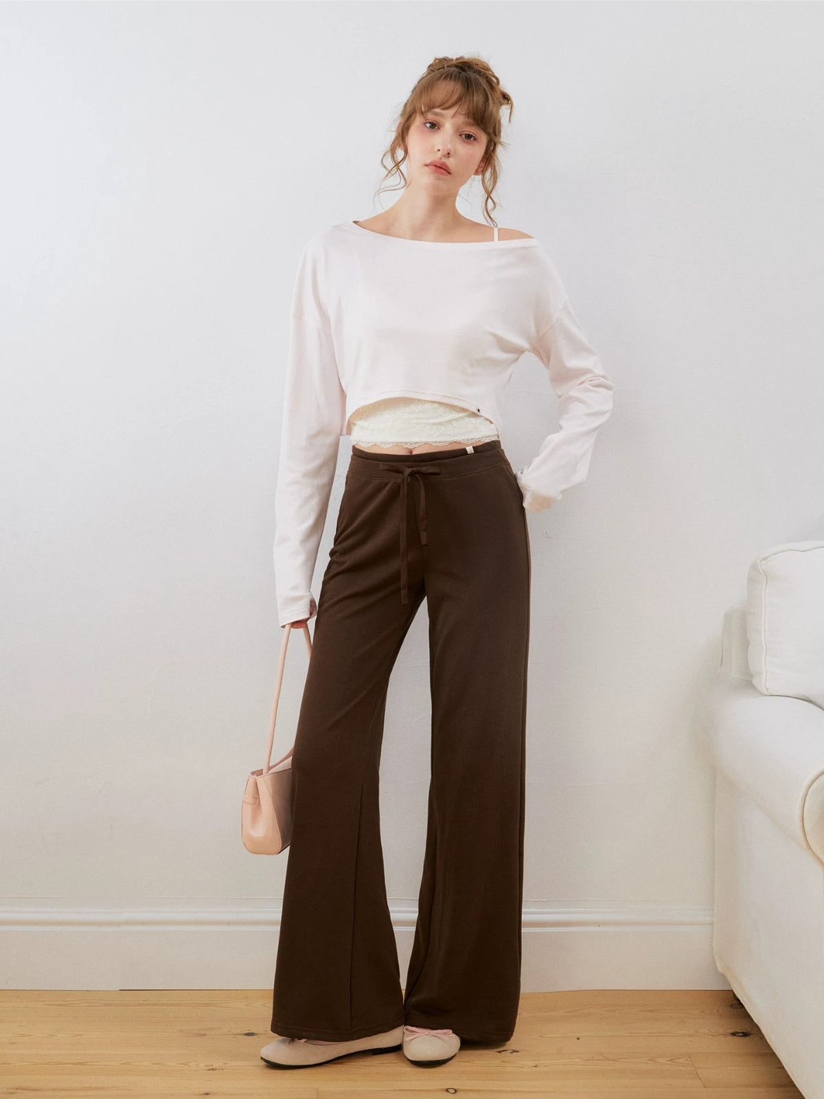 Double Waist Straight Sweatpants