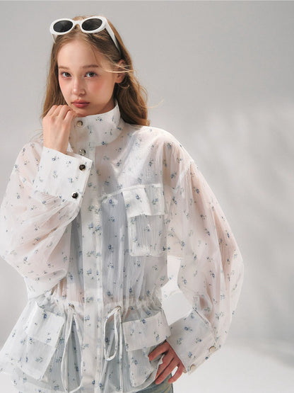 Floral Batwing Cover-up