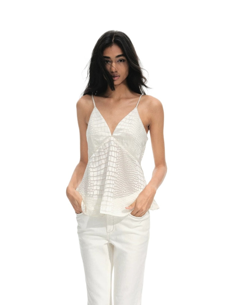 Crocodile Print Cami Top