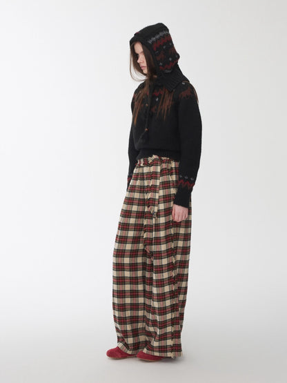 Fair Isle Pony Jacquard Chunky Knit Sweater