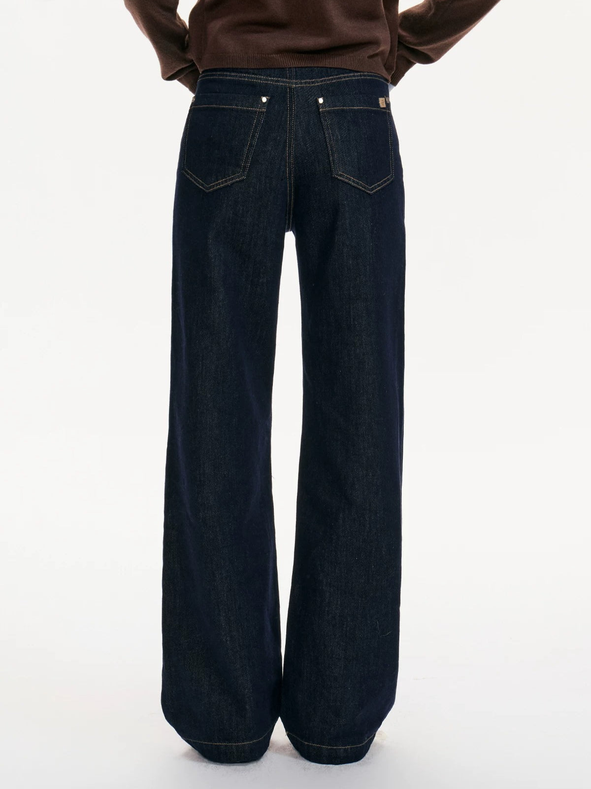 Waistband Free Straight Leg Jeans