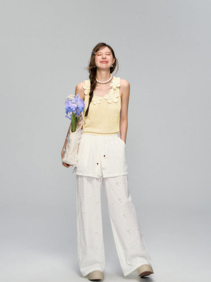Flower Crochet Hollow-Out Camisole