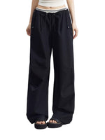 Layered Contrast Cargo Pants
