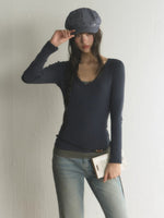 Contrast Layered Top