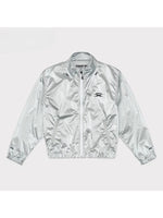 Silver & Black Loose Oversized Sports Jacket