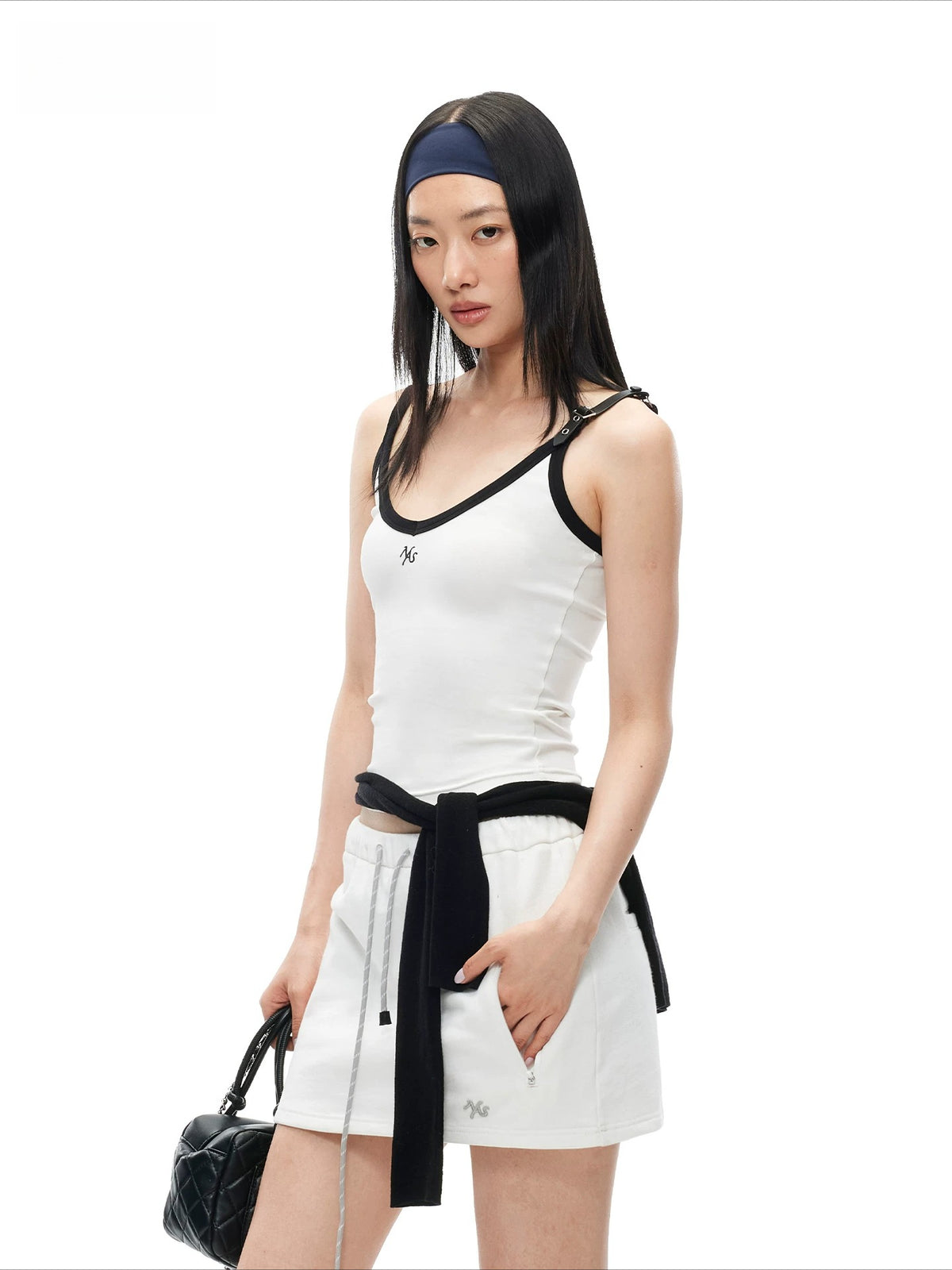Mona Belted V-Neck Vest