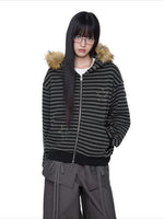 Devil Ear Stripe Hoodie