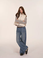 Contrast Quilted Down Vest