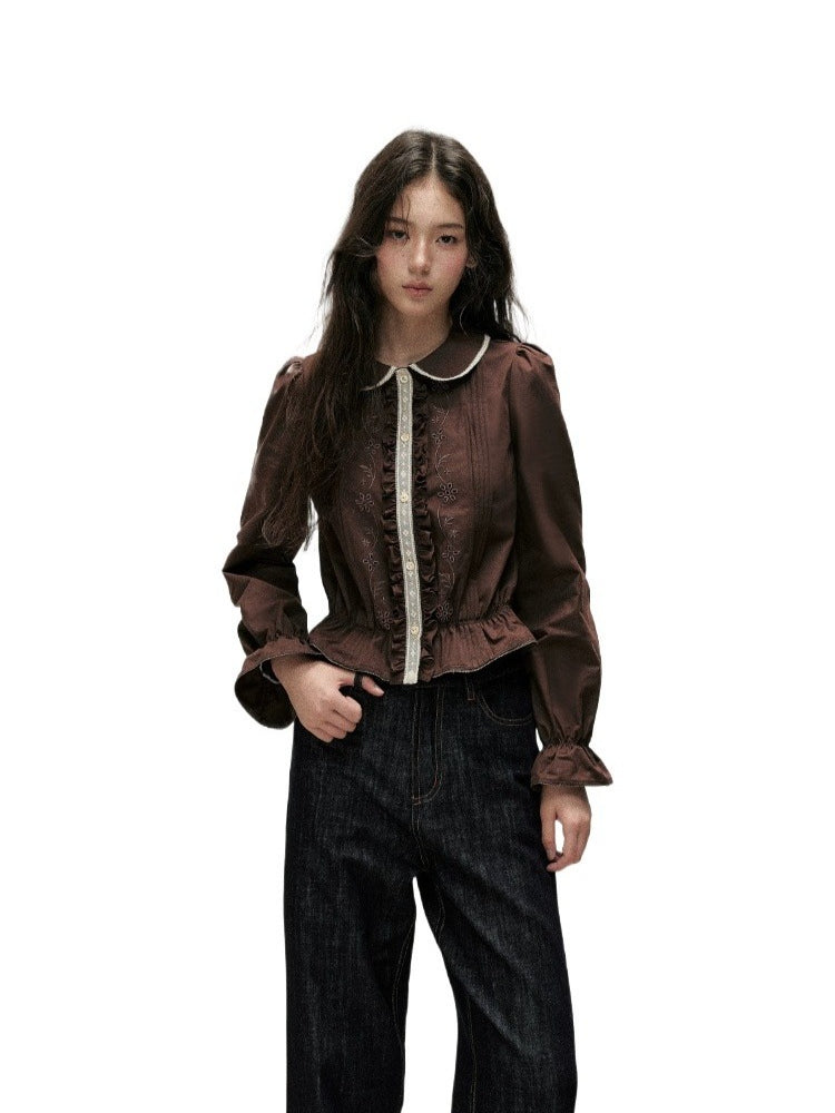 Chestnut Memory Peter Pan Shirt